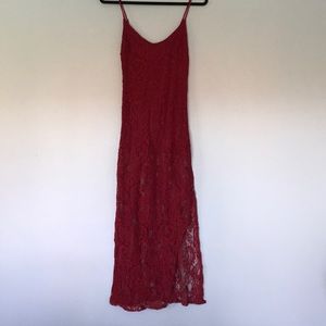 Lace long dress size small